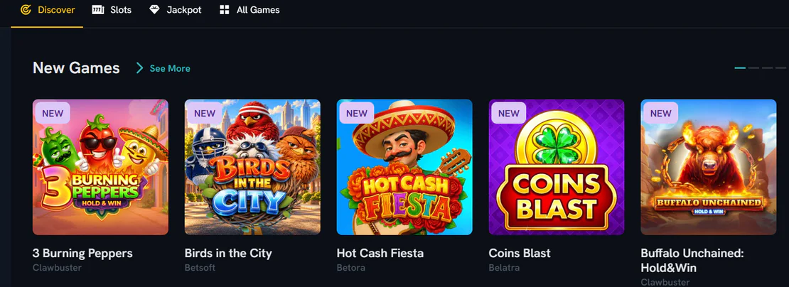 spinshark casino new games